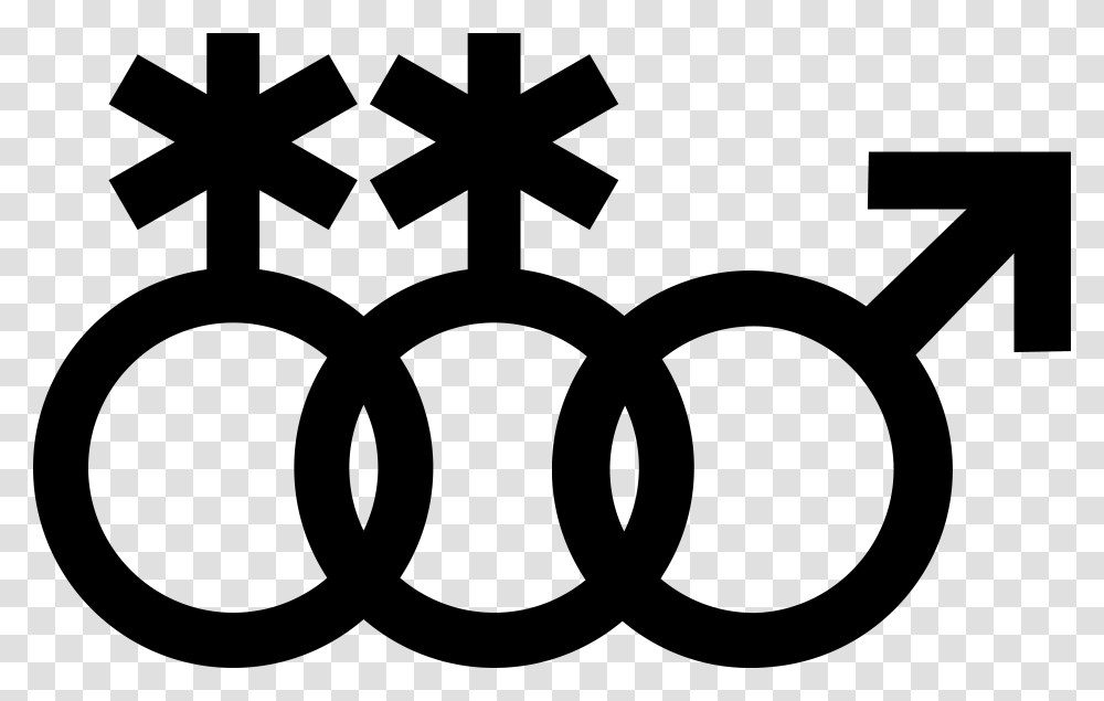 Nonbinary Symbol Interlocked With A Nonbinary Symbol Non Binary Gender Icon, Alphabet, Gray, Minecraft Transparent Png