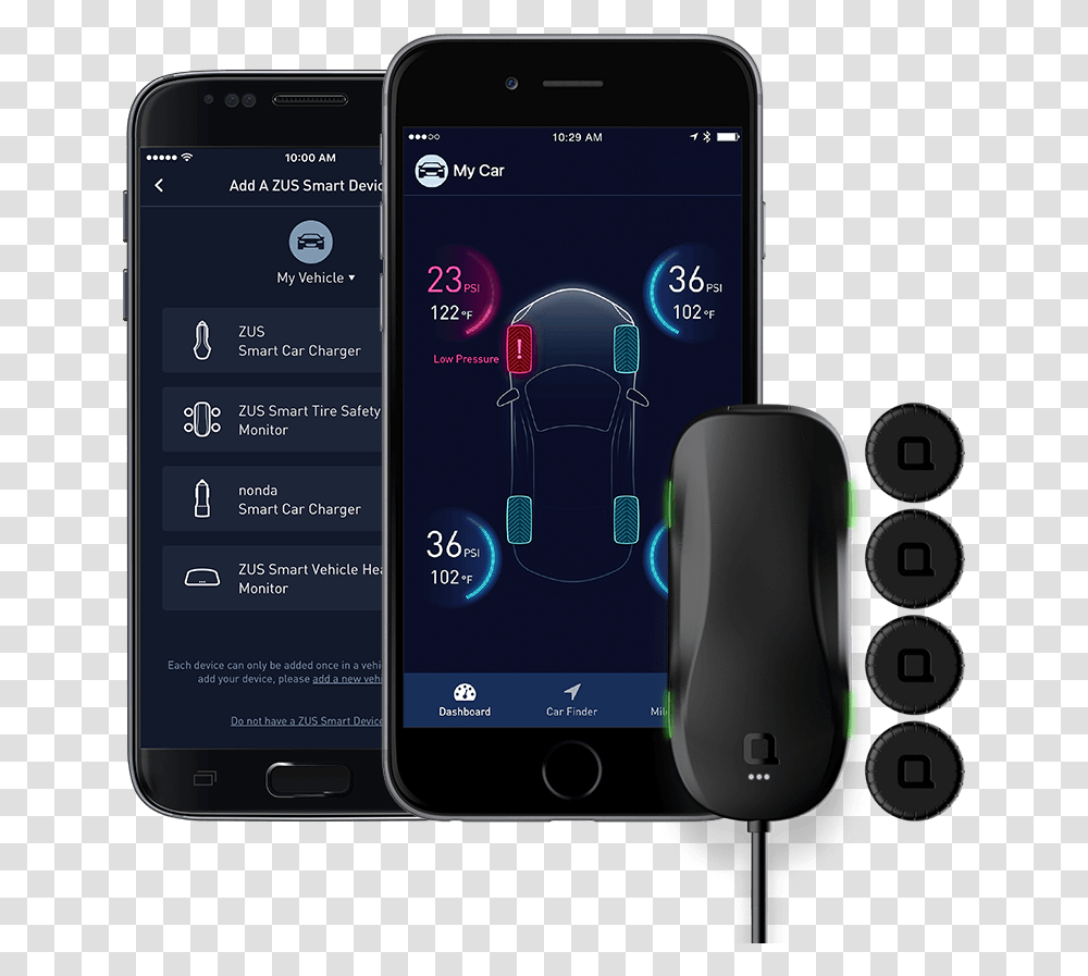 Nonda Zus Smart Tire Safety Monitor, Mobile Phone, Electronics, Cell Phone, Mouse Transparent Png