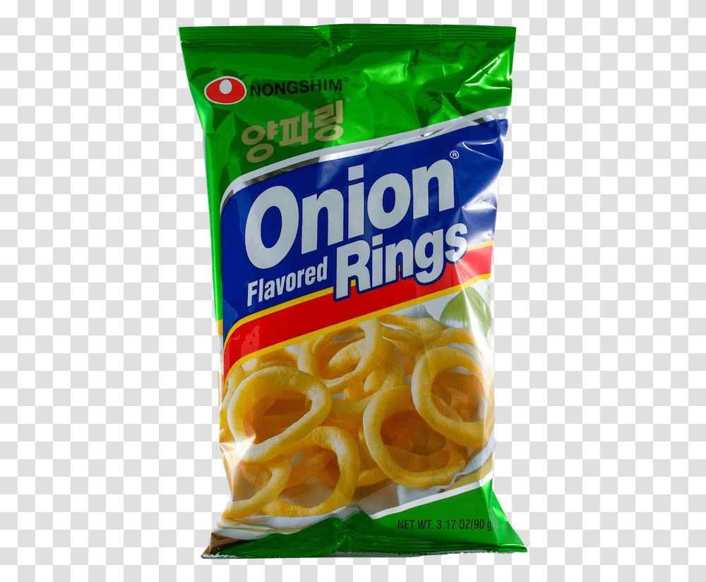 Nong Shim Onion Rings Onion Ring, Food, Plant, Fruit, Peel Transparent Png