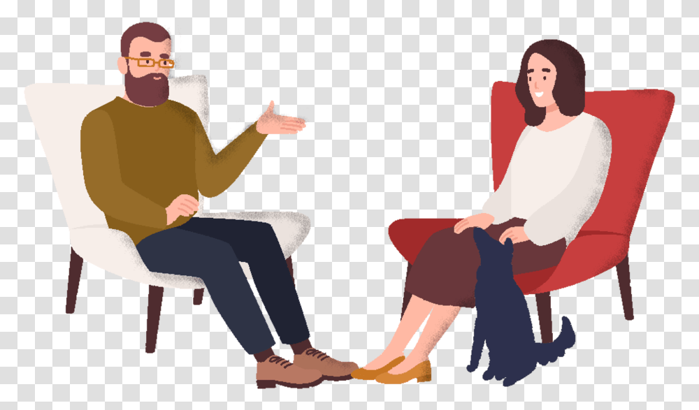 Nonprofs Psychological Sitting Cartoon, Person, Face, Crowd Transparent Png