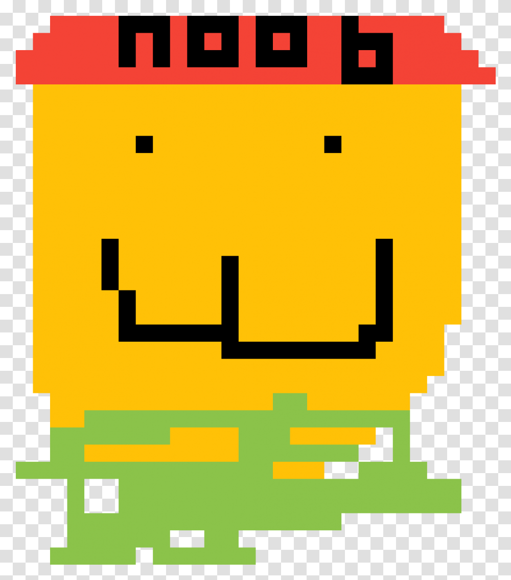 Nooby Derp Face Pixel Art Pokemon, Pac Man, Poster, Advertisement Transparent Png