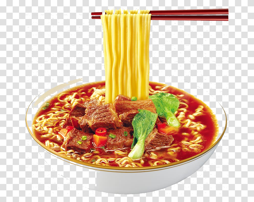 Noodles Cooked Instant Noodle Beef Soup Lo Mein Food Noodle, Bowl, Dish, Meal, Pasta Transparent Png