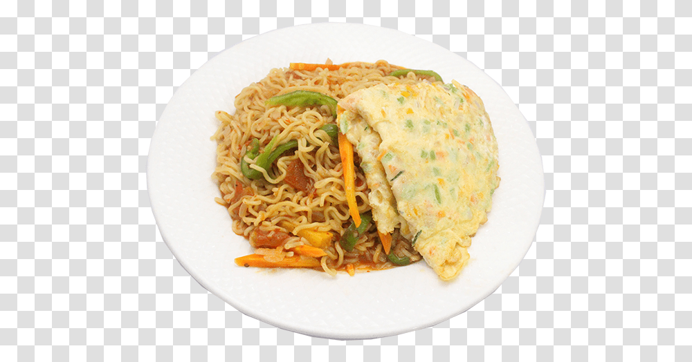 Noodles With Vegetable Omelette Bnh Xo, Pasta, Food, Meal, Vermicelli Transparent Png