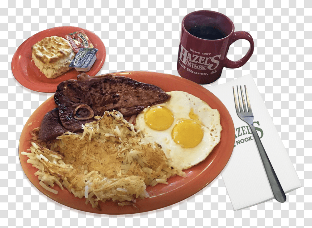 Nook Breakfast Buffet, Fork, Food, Egg, Coffee Cup Transparent Png