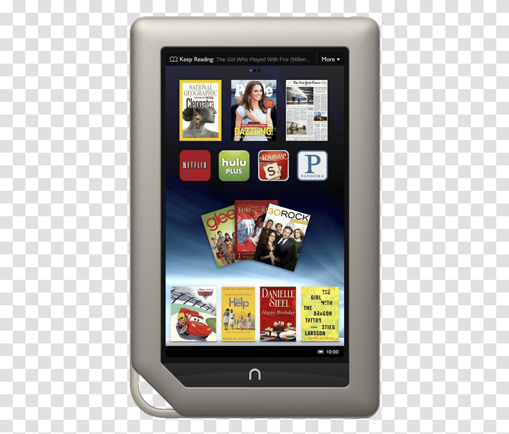 Nook Tablet Barnes And Noble Nook Tablet, Person, Human, Computer, Electronics Transparent Png