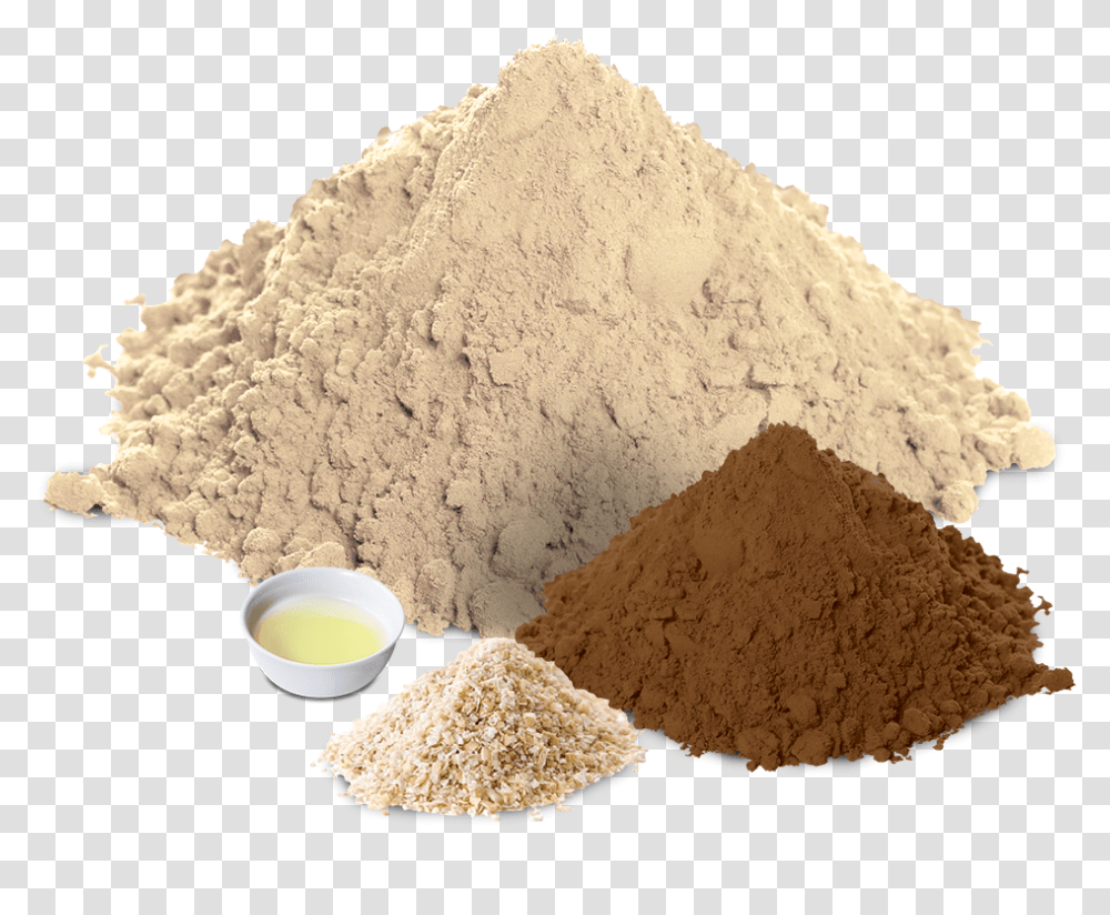 Noosh Protein Power Ingredients Sand, Powder, Egg, Food, Flour Transparent Png