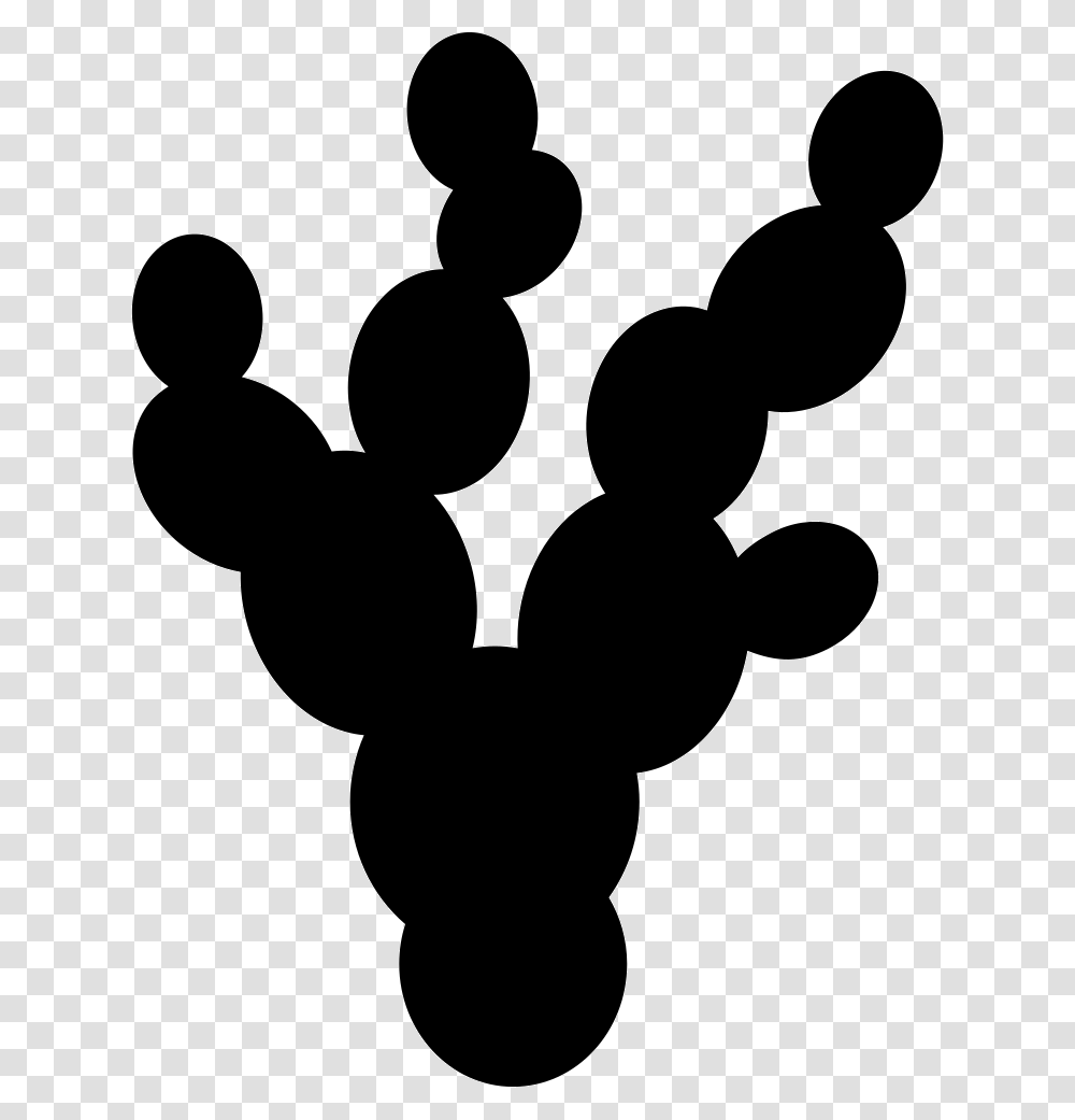 Nopal Mexican Plant Silhouette Nopal Vector, Person, Human, Stencil Transparent Png