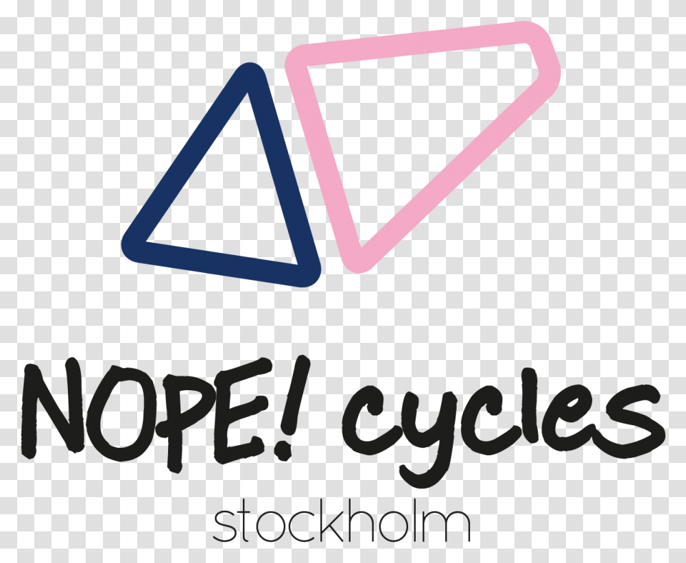 Nope Cycles Stockholm Logo Triangle, Trademark, Label Transparent Png