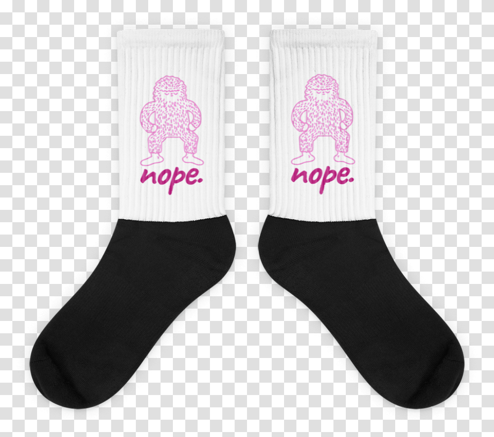 Nope Socks Sock, Clothing, Apparel, Shoe, Footwear Transparent Png