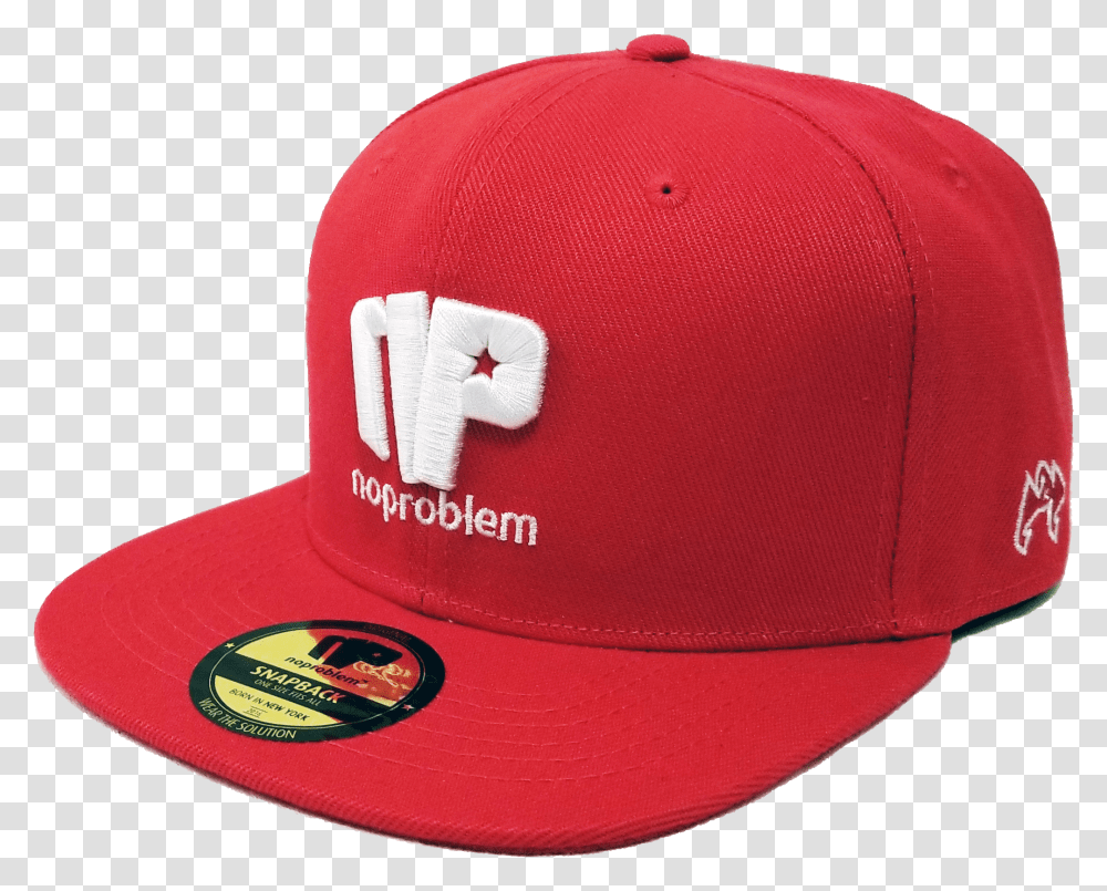 Noproblem Redwhite Cap Hat Baseball Cap, Apparel Transparent Png