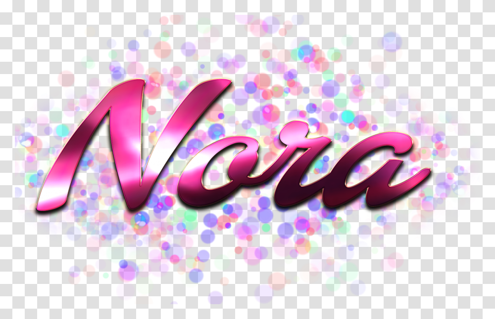 Nora Name Logo Bokeh Sonali Name Hd, Confetti, Paper, Light Transparent Png