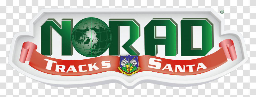 Norad Tracks Santa, Label, Green Transparent Png