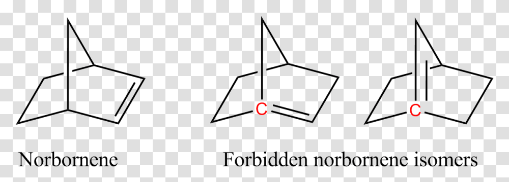 Norbornene Isomers Bredt Rule Bredt's Rule, Triangle, Plot, Diagram Transparent Png