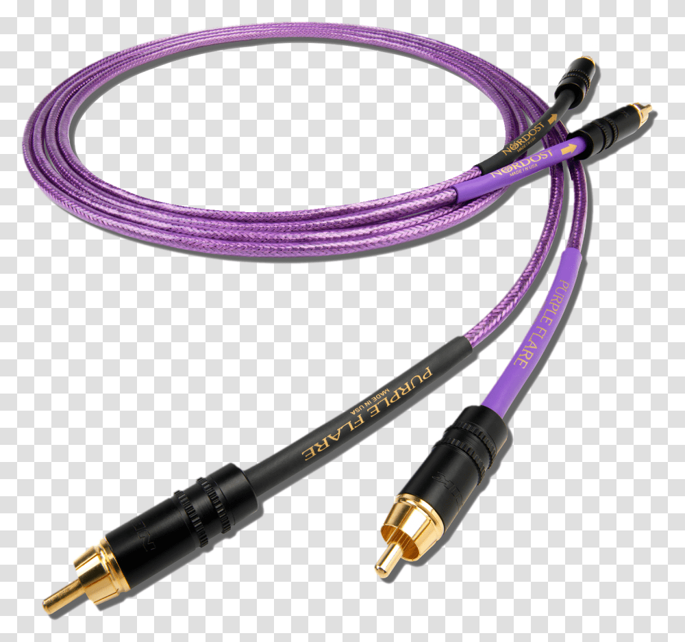 Nordost Purple Flare Interconnect, Cable, Bracelet, Jewelry, Accessories Transparent Png