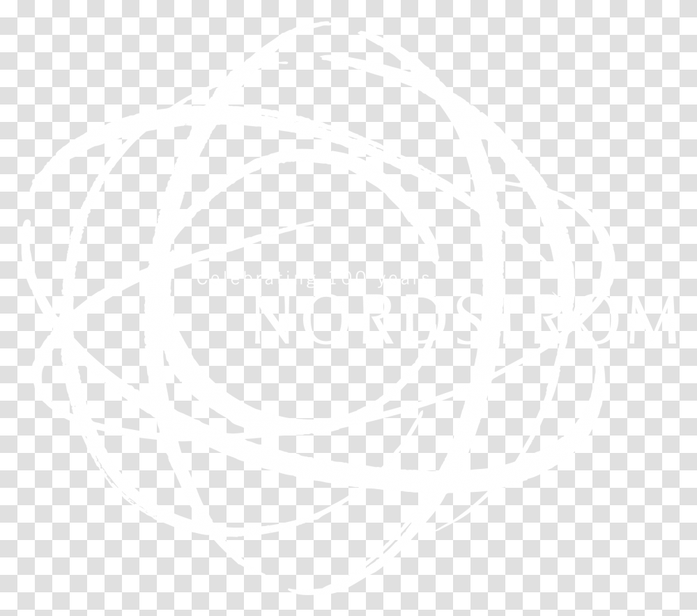 Nordstrom Logo Black And White Johns Hopkins Logo White, Trademark, Sphere Transparent Png
