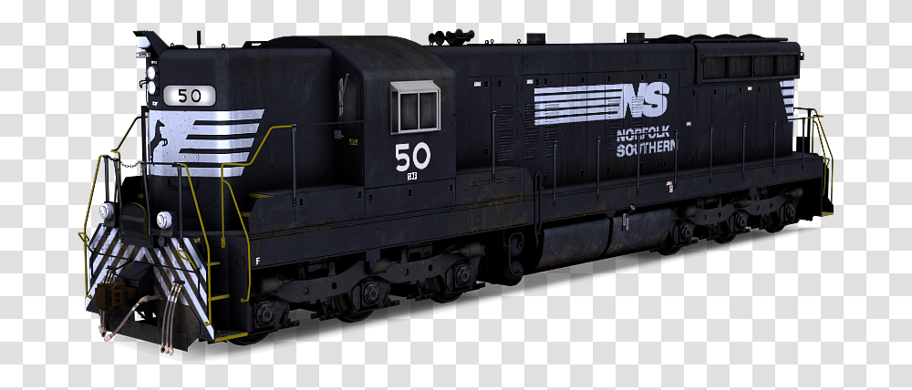 Norfolk Southern Train, Locomotive, Vehicle, Transportation, Railway Transparent Png