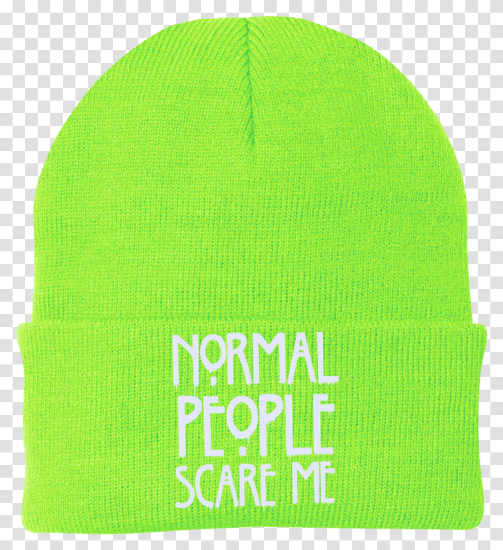 Normal People Scare Me Download Beanie, Apparel, Bottle, Rug Transparent Png