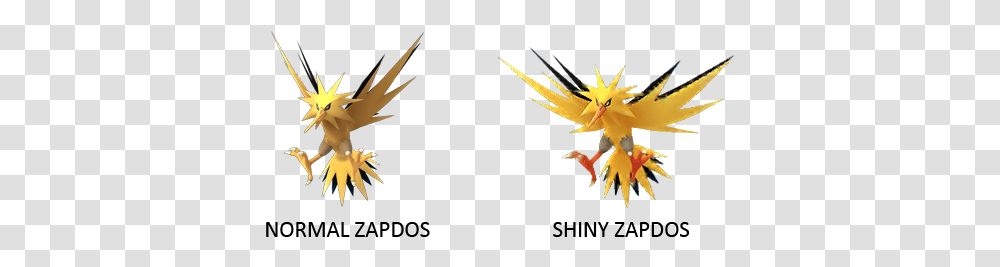 Normal Zapdos And Shiny Zapdos Pokemon Go Shiny Zapdos Vs Normal, Plant Transparent Png