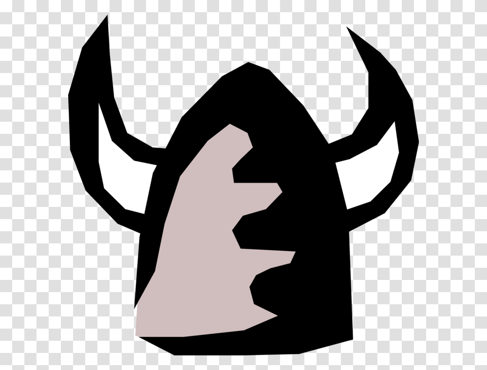 Norse Viking Helmet, Stencil, Person Transparent Png