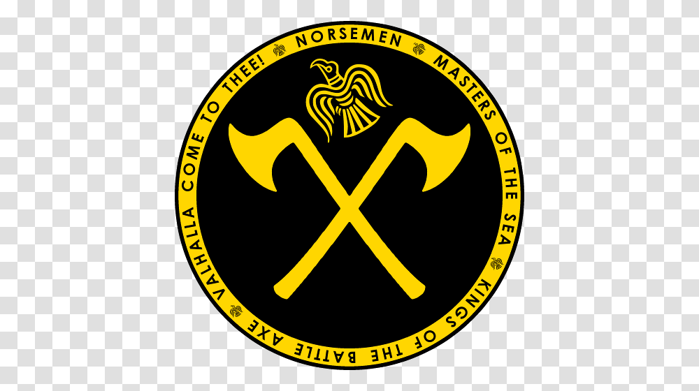 Norsemen Black Gold Seal Shirt, Logo, Emblem, Poster Transparent Png