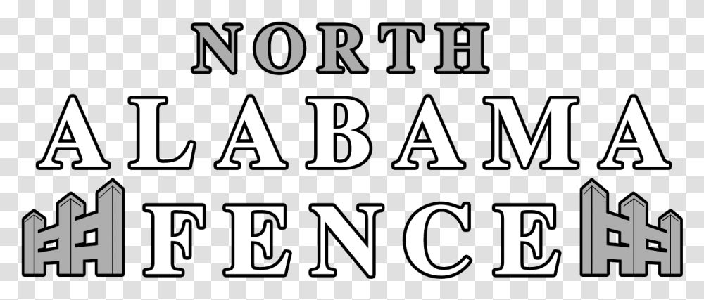 North Alabama Fence Calligraphy, Number, Alphabet Transparent Png