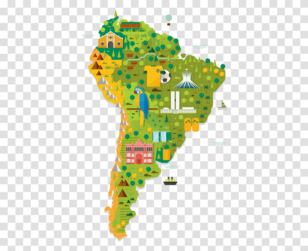 North America Map Clipart Illustrated Map Of Africa, Diagram, Plot, Atlas, Vegetation Transparent Png