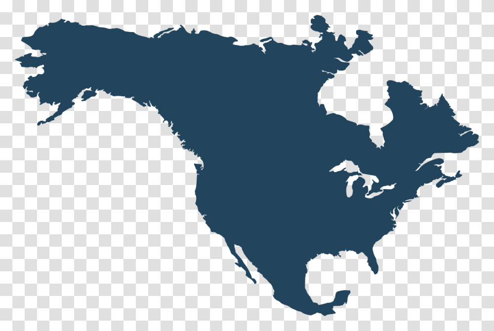 North America Map Gray, Diagram, Plot, Atlas, Bird Transparent Png