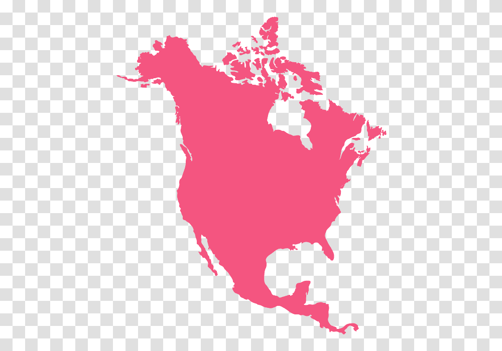 North America Map Red, Diagram, Atlas, Plot, Astronomy Transparent Png