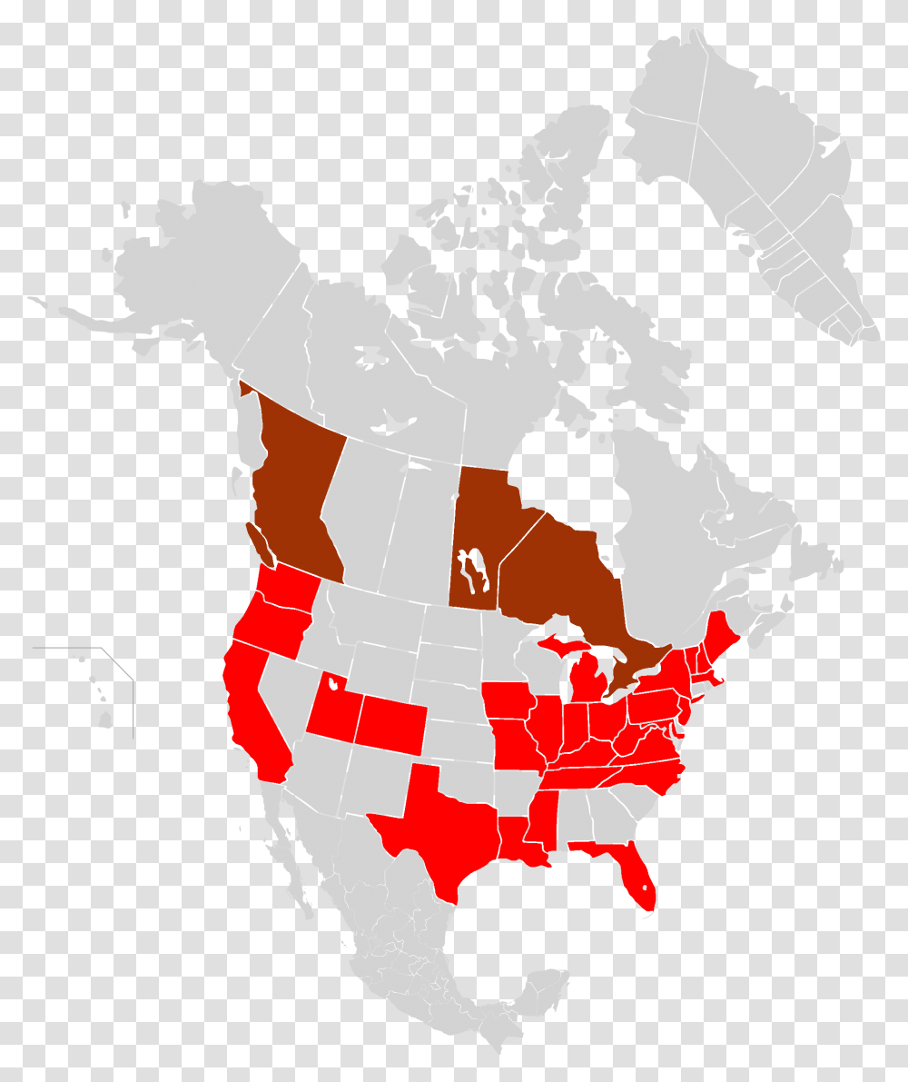 North America Usl Premier League Map 2011 Northwestern United States, Diagram, Atlas, Plot, Person Transparent Png