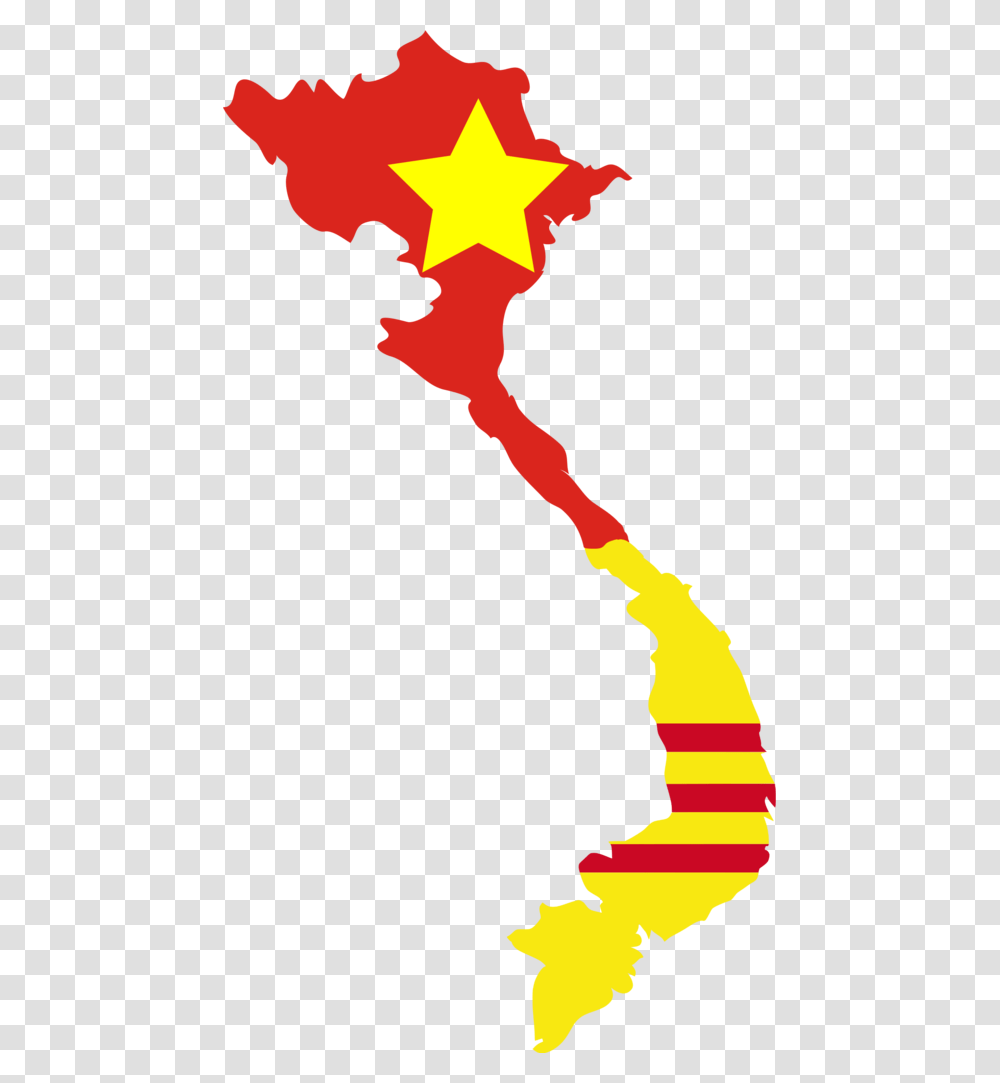 North And South Vietnam Flag Map, Light, Person, Human, Hand Transparent Png