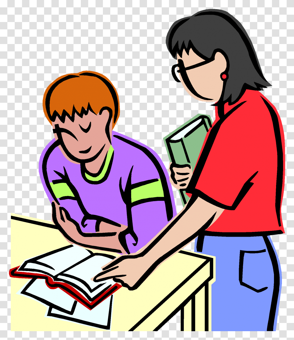 North Arlington Library Welcome Teacher Helping Student Clipart, Reading, Washing, Cleaning Transparent Png