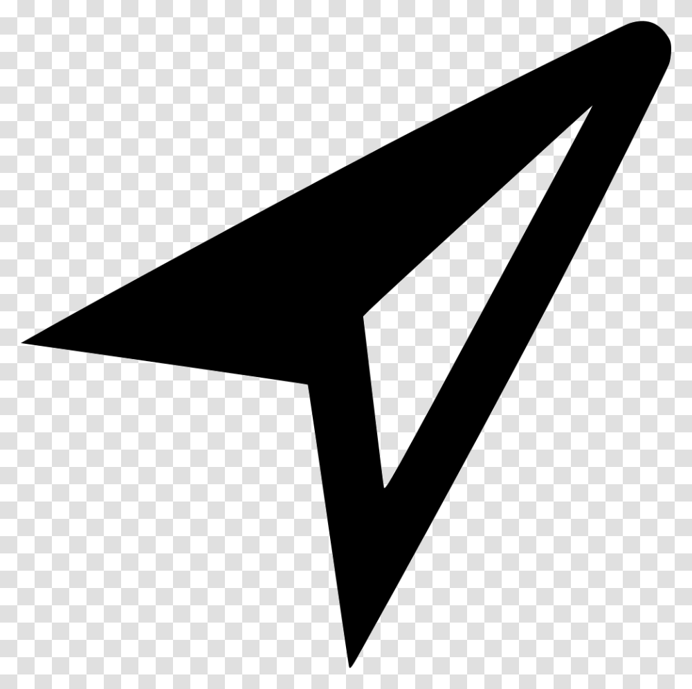 North Arrow Svg Compass Arrow Black White, Triangle, Axe, Tool Transparent Png