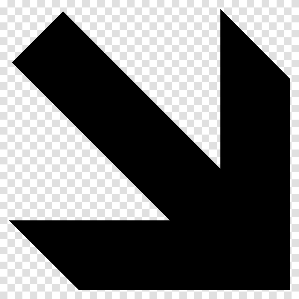 North Black Arrow White South Arrow Down Right, Label, Logo Transparent Png