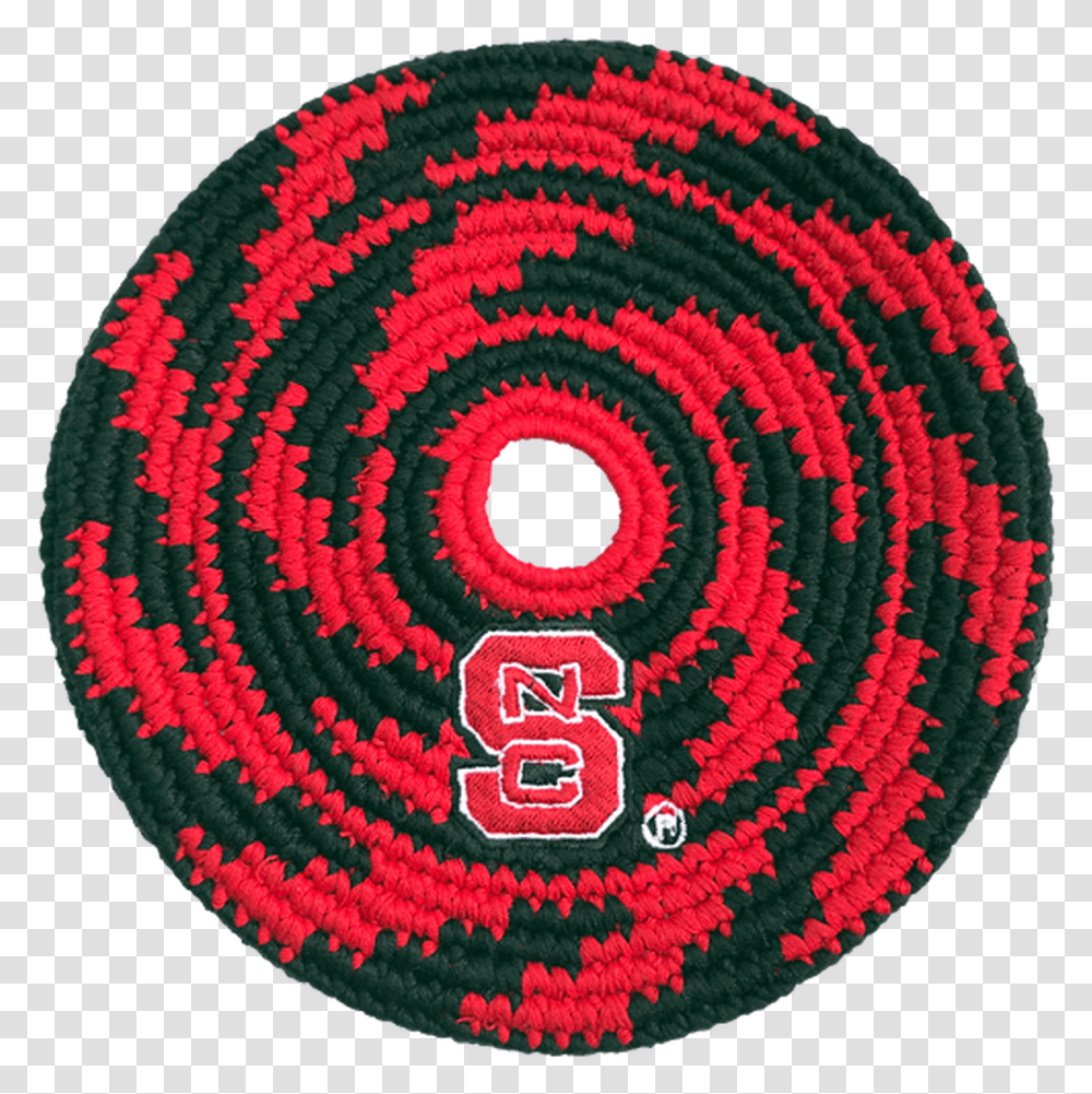 North Carolina State Logo Ed Sport Disc Circle, Rug, Pattern, Ornament, Spiral Transparent Png