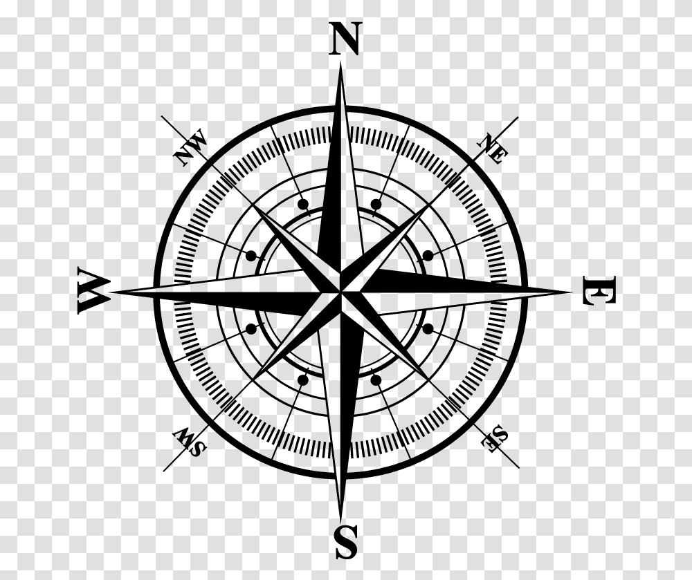 North Compass Rose Royalty Free Compass Rose, Gray, World Of Warcraft Transparent Png