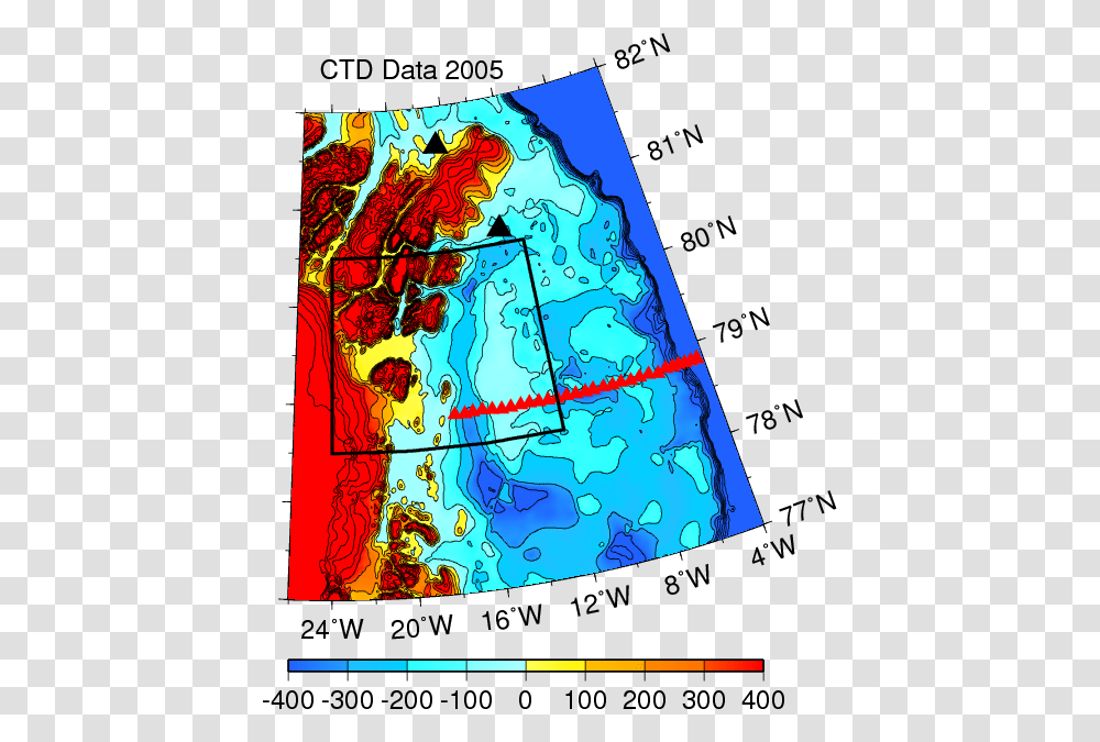 North East Greenland Continental Shelf With 2005 Ctd Northeast Water Polynya, Plot, Map, Diagram, Atlas Transparent Png