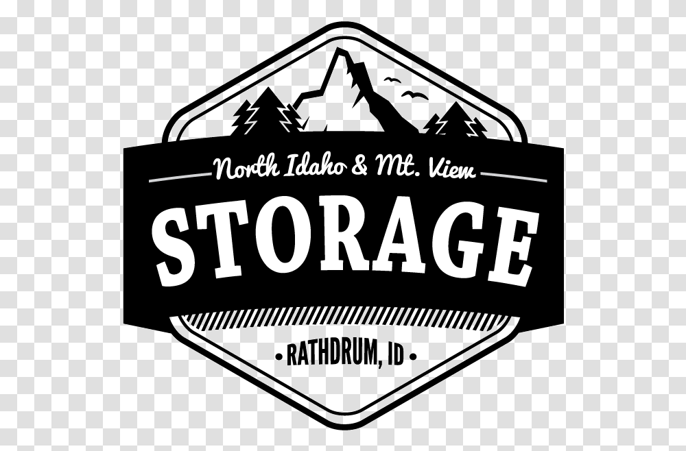 North Idaho Storage Sign, Label, Logo Transparent Png