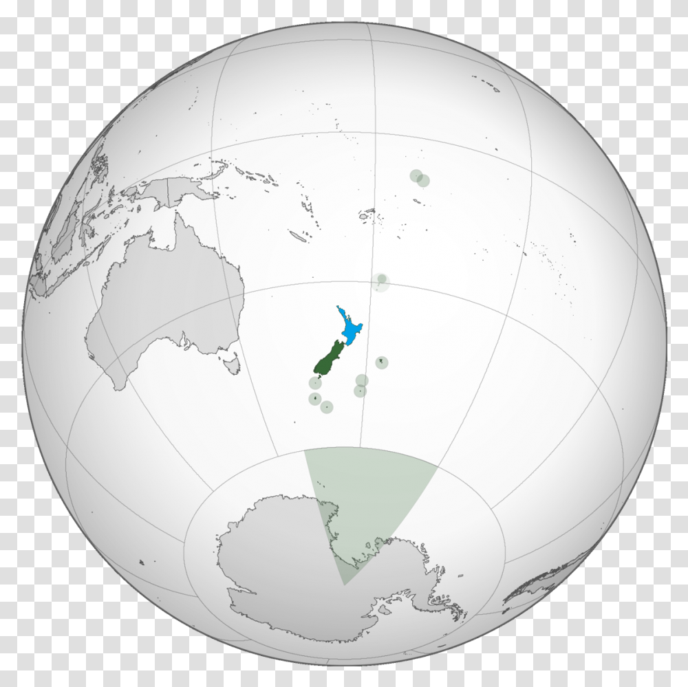 North Island On The Globe Associated States Of New Zealand, Soccer Ball, Football, Team Sport, Sports Transparent Png
