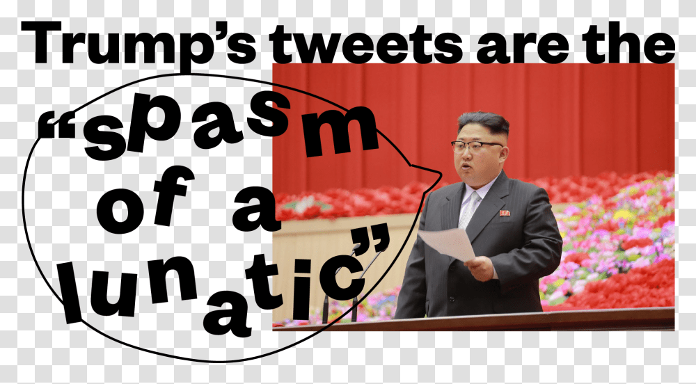 North Korea Calls Trump's Nuclear Tweets The Spasm Public Speaking, Audience, Crowd, Person, Speech Transparent Png