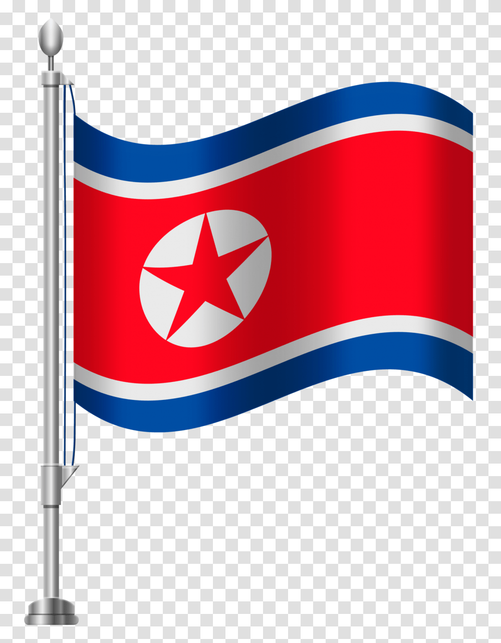 North Korea Flag Clip Art, American Flag Transparent Png