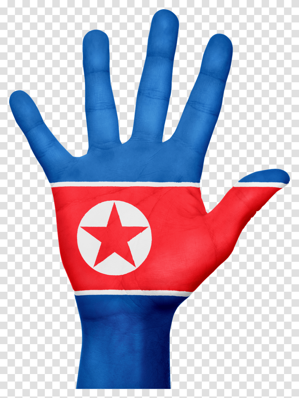North Korea Flag, Apparel, Glove Transparent Png