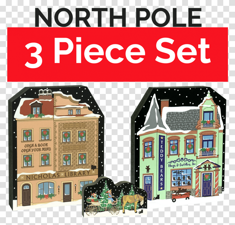 North Pole Anthology Collection Download House, Neighborhood, Urban, Building, Housing Transparent Png