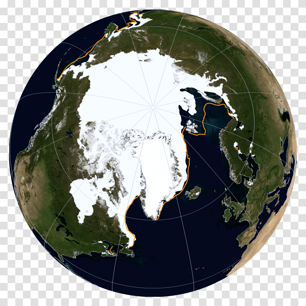 North Pole Arctic Polar Ice Map Transparent Png