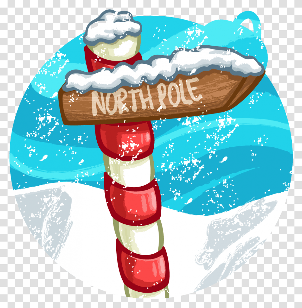 North Pole Illustration Illustration, Cream, Dessert, Food, Ketchup Transparent Png