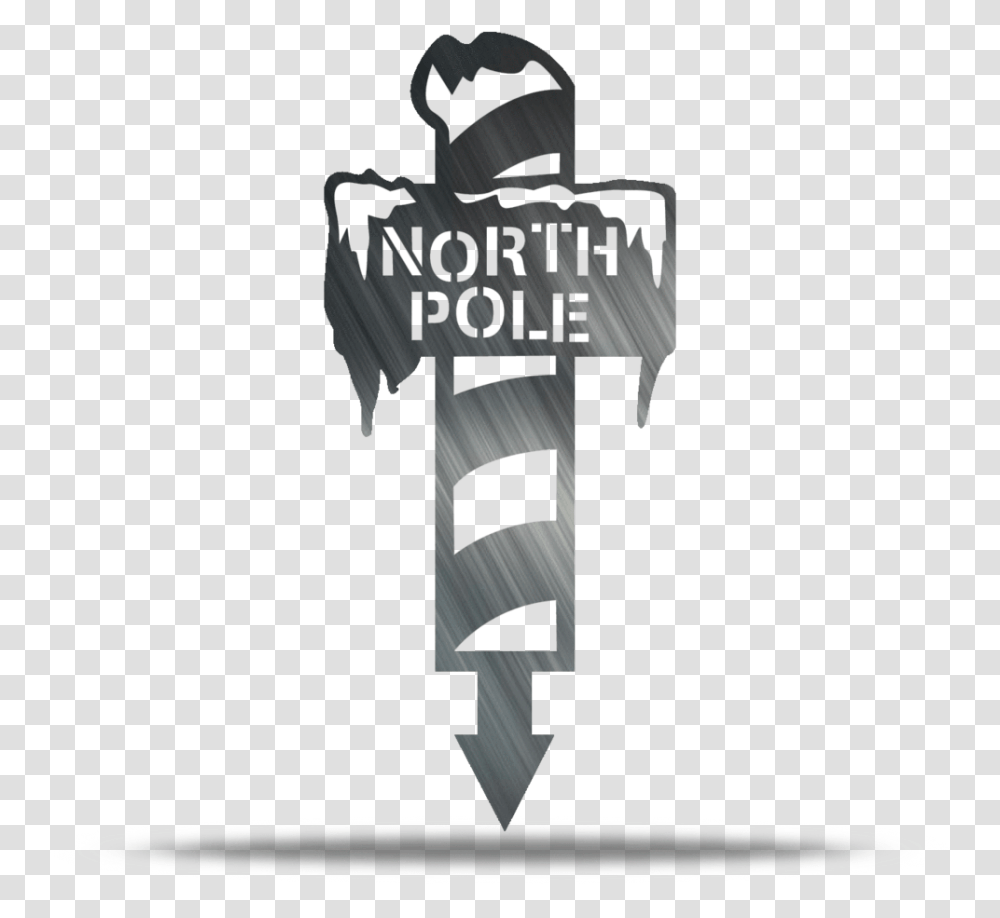 North Pole Metal Yard Stake Portable Network Graphics, Cross, Logo, Trademark Transparent Png