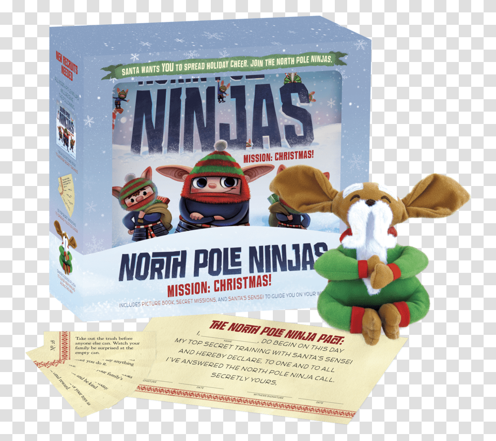 North Pole Ninjas - Giuseppe Castellano North Pole Ninjas Mission Christmas, Advertisement, Poster, Flyer, Paper Transparent Png