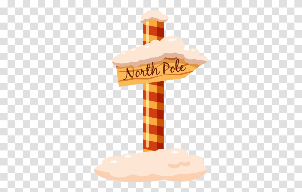 North Pole Sign Image North Pole Sign, Cream, Dessert, Food Transparent Png