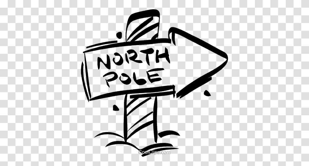 North Pole Sign Royalty Free Vector Clip Art Illustration, Label, Handwriting, Bow Transparent Png