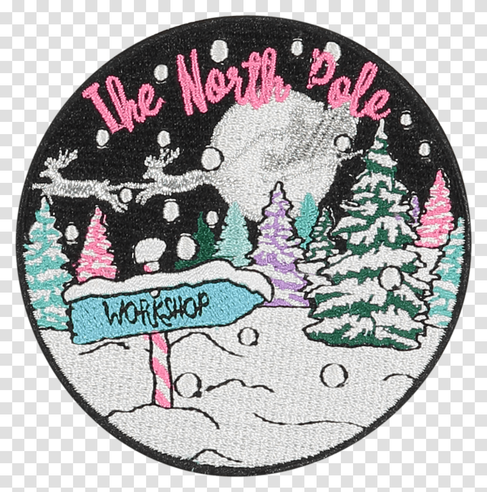 North Pole Sticker Patch Illustration Transparent Png