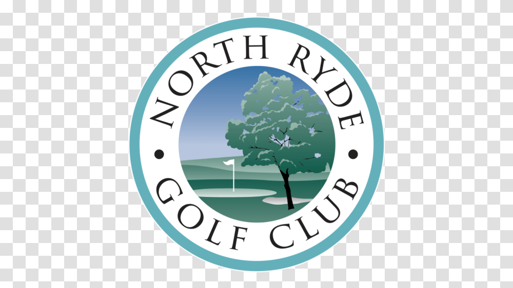 North Ryde Golf Club 1 North Ryde Golf Club Logo, Text, Label, Symbol, Tree Transparent Png